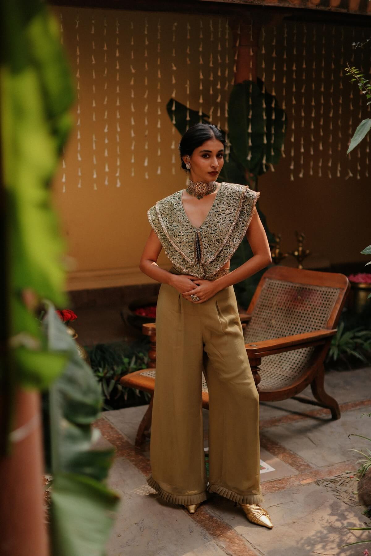 AJ Kalam Pallazo Set