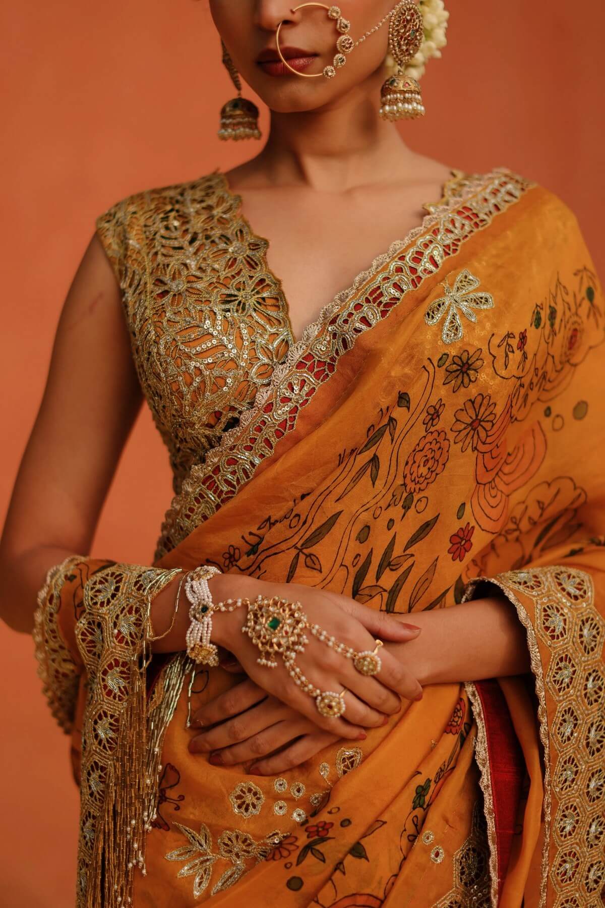 AJ Kalam Saree Set
