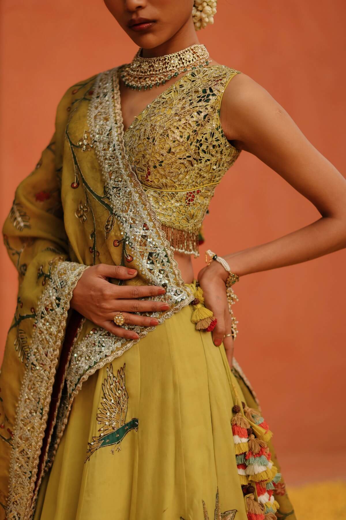 AJ Kalam Lehanga Set