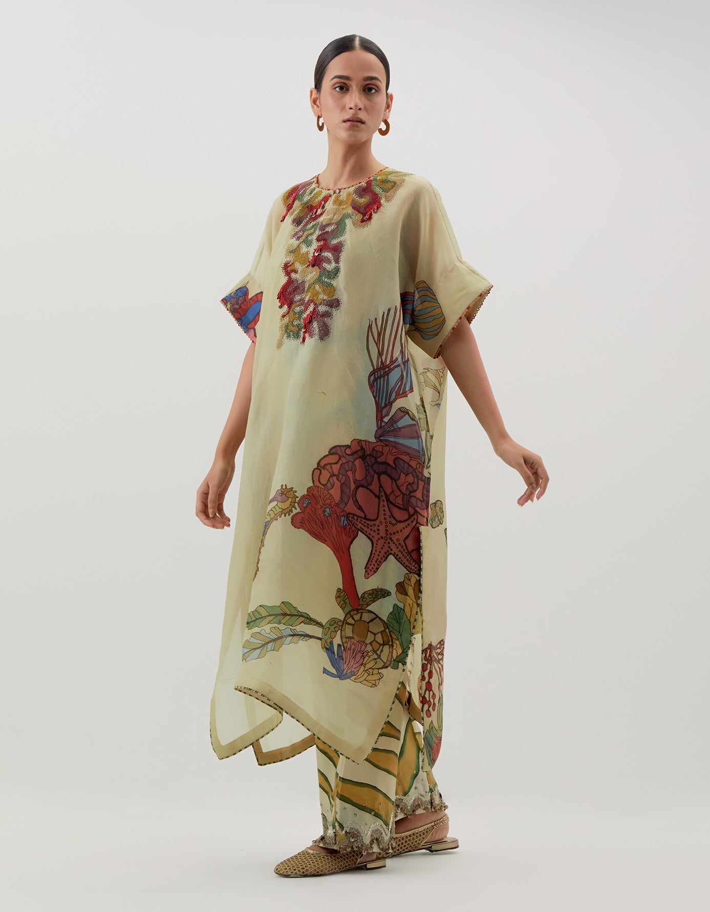 AJ Kalam Kaftan Set