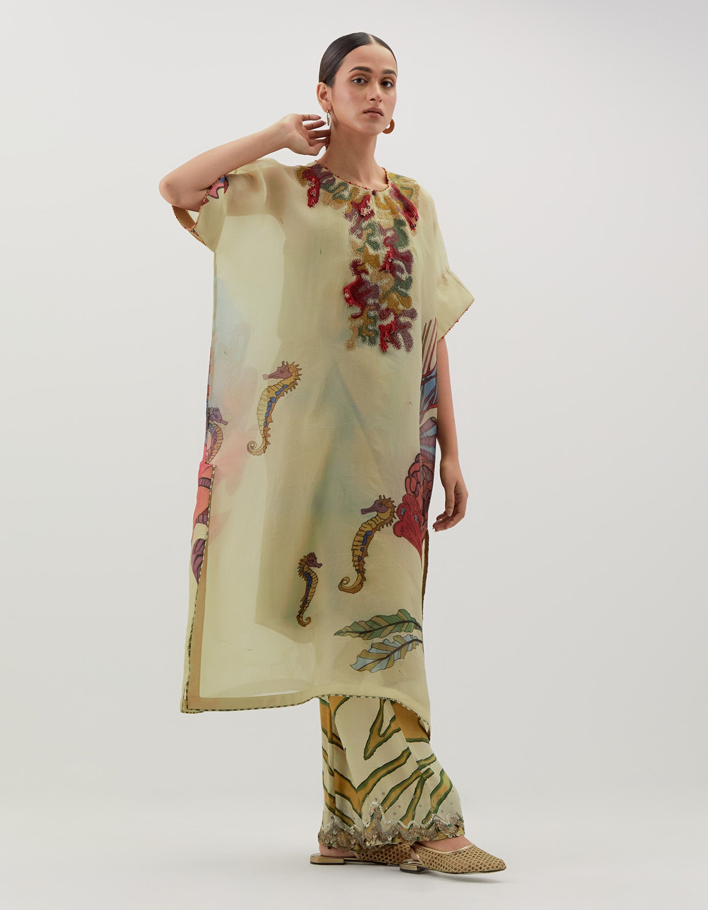 AJ Kalam Kaftan Set