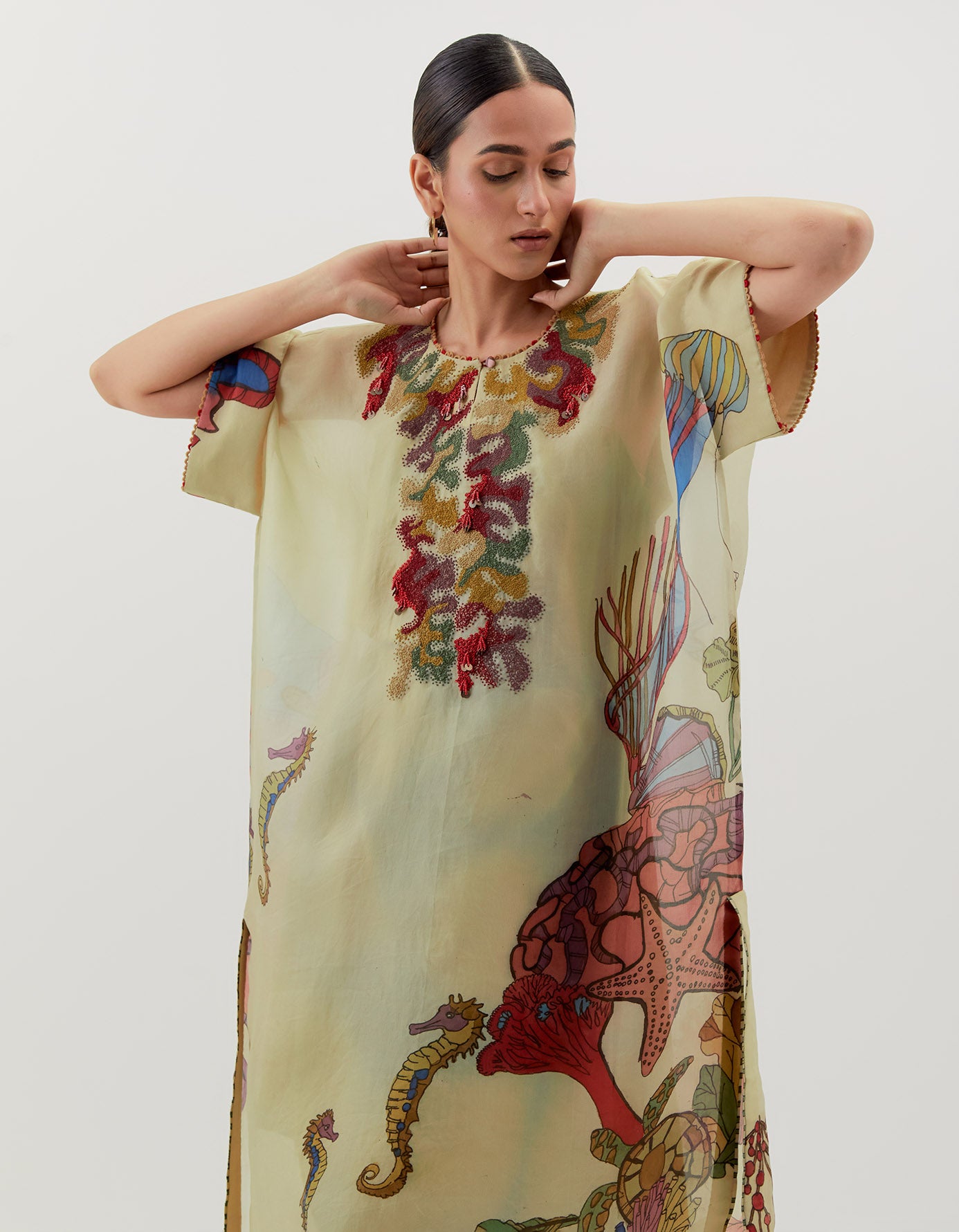 AJ Kalam Kaftan Set