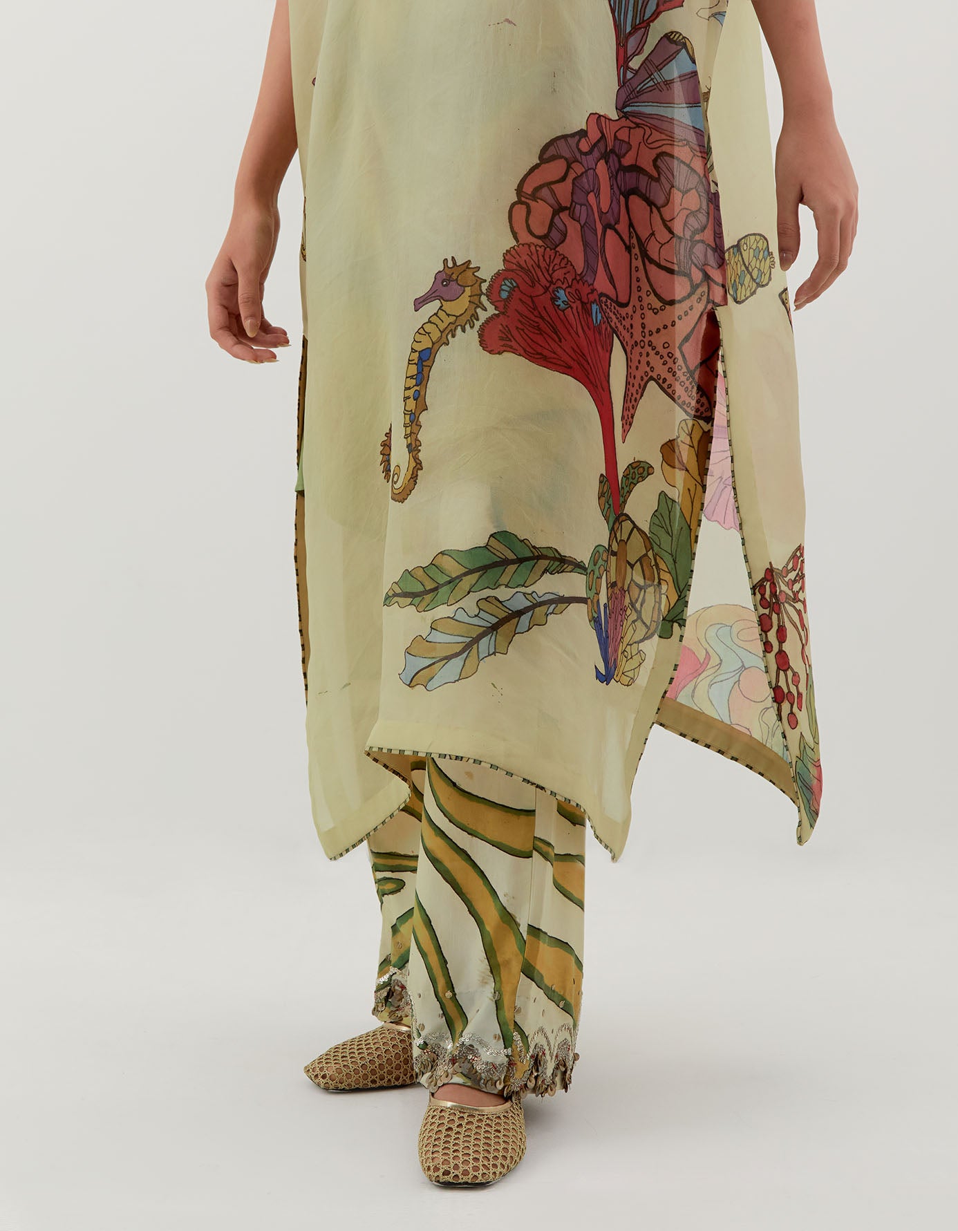 AJ Kalam Kaftan Set