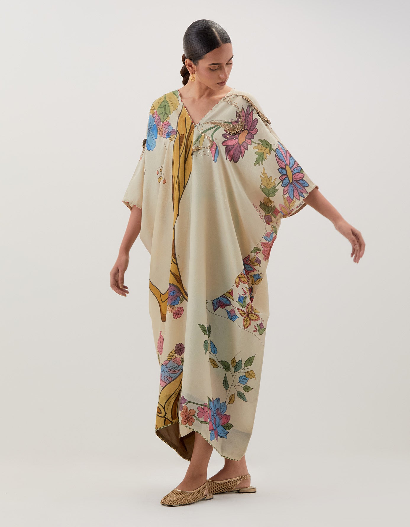 AJ Kalam Kaftan Set