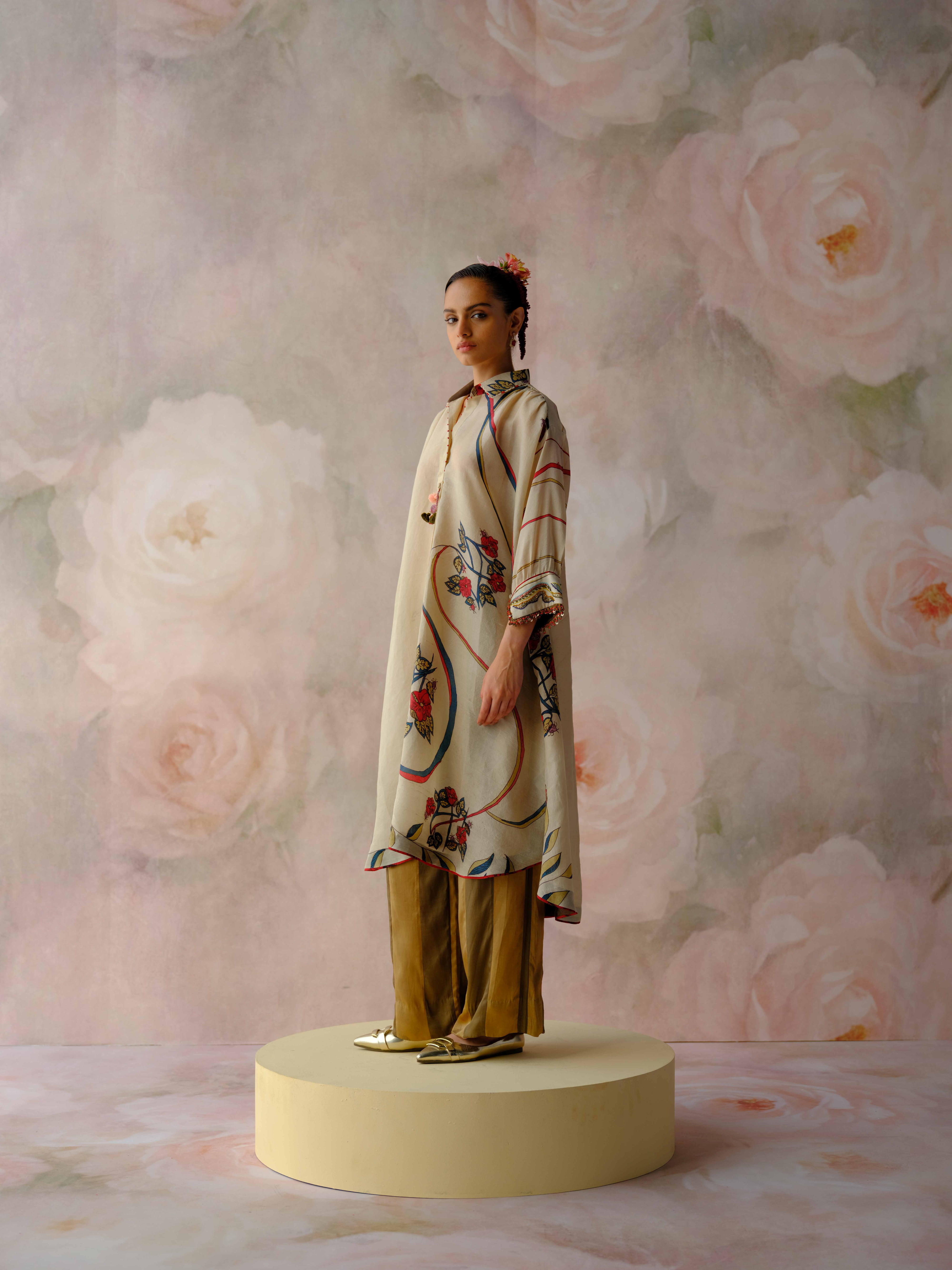 Ivory Bloom Kurta Set