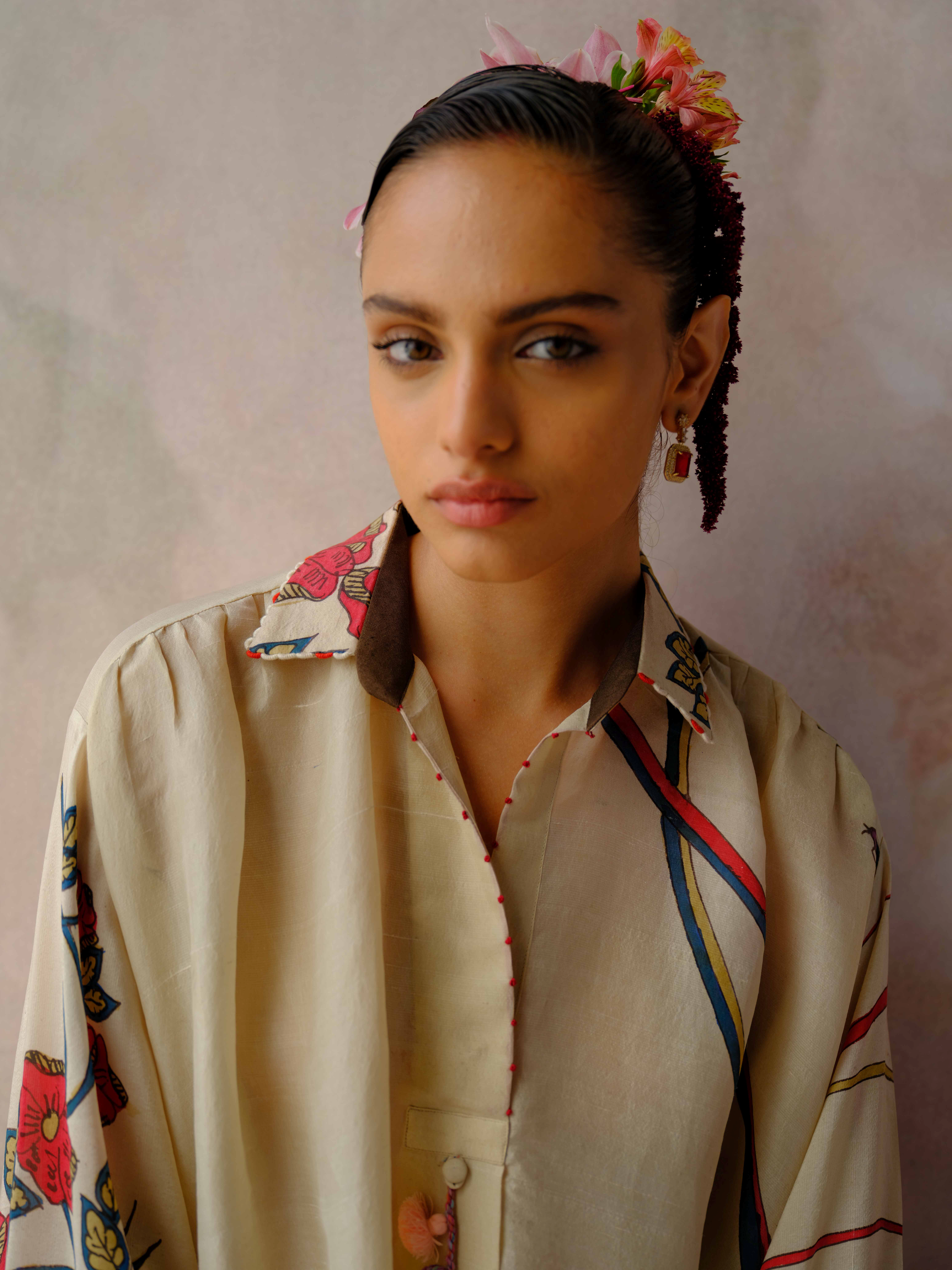 Ivory Bloom Kurta Set