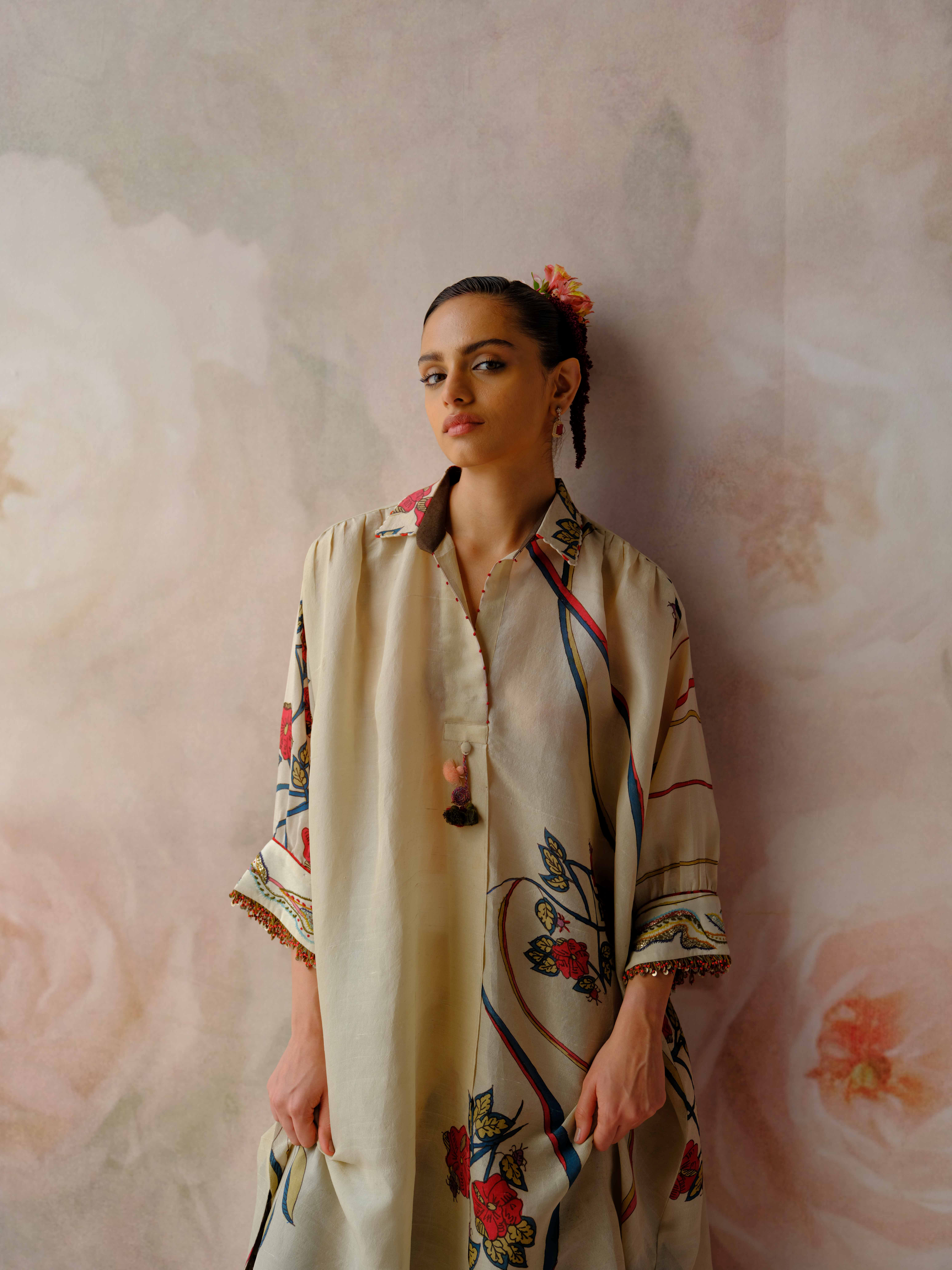 Ivory Bloom Kurta Set