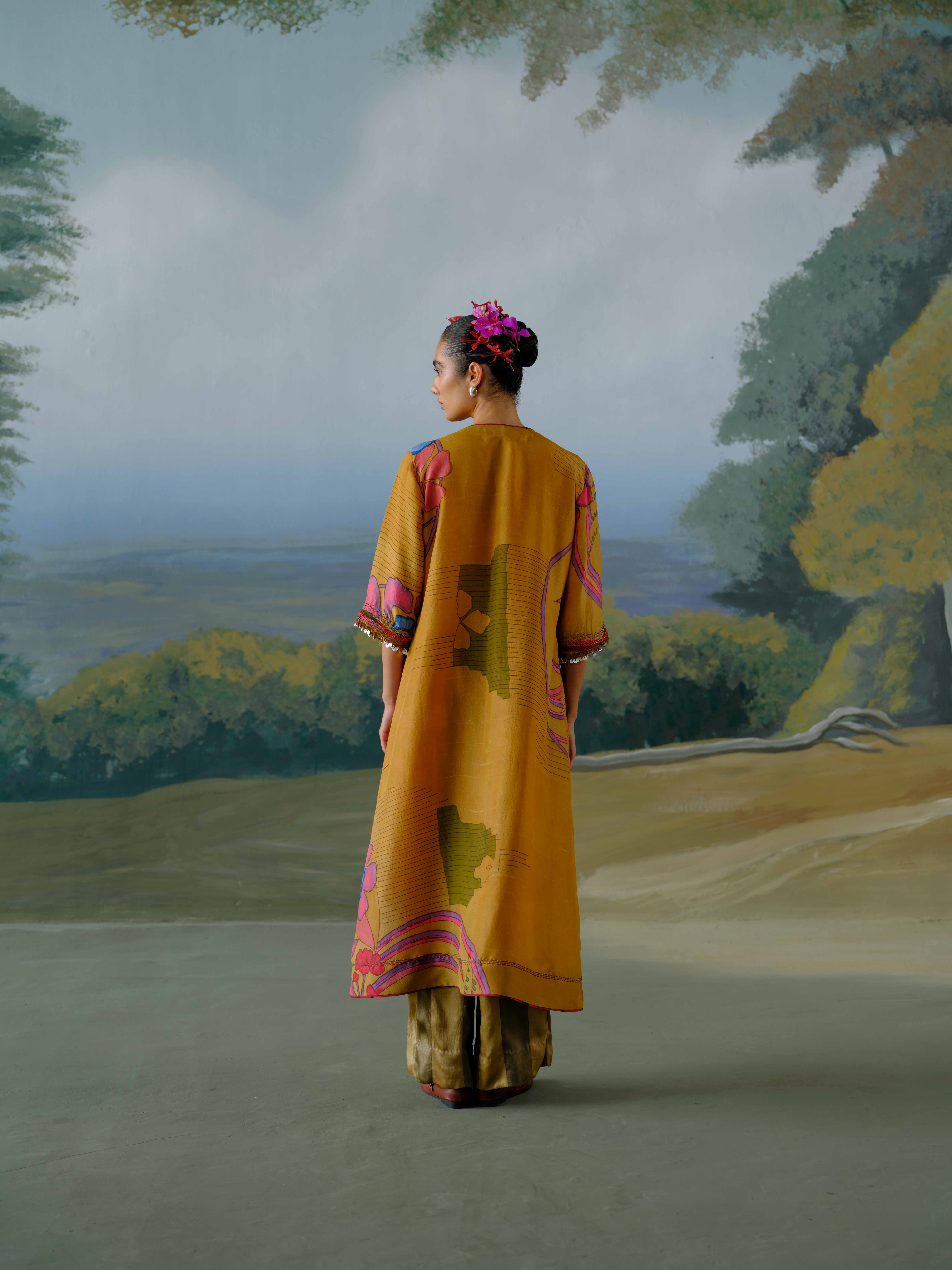 Ochre Garden Kurta Set