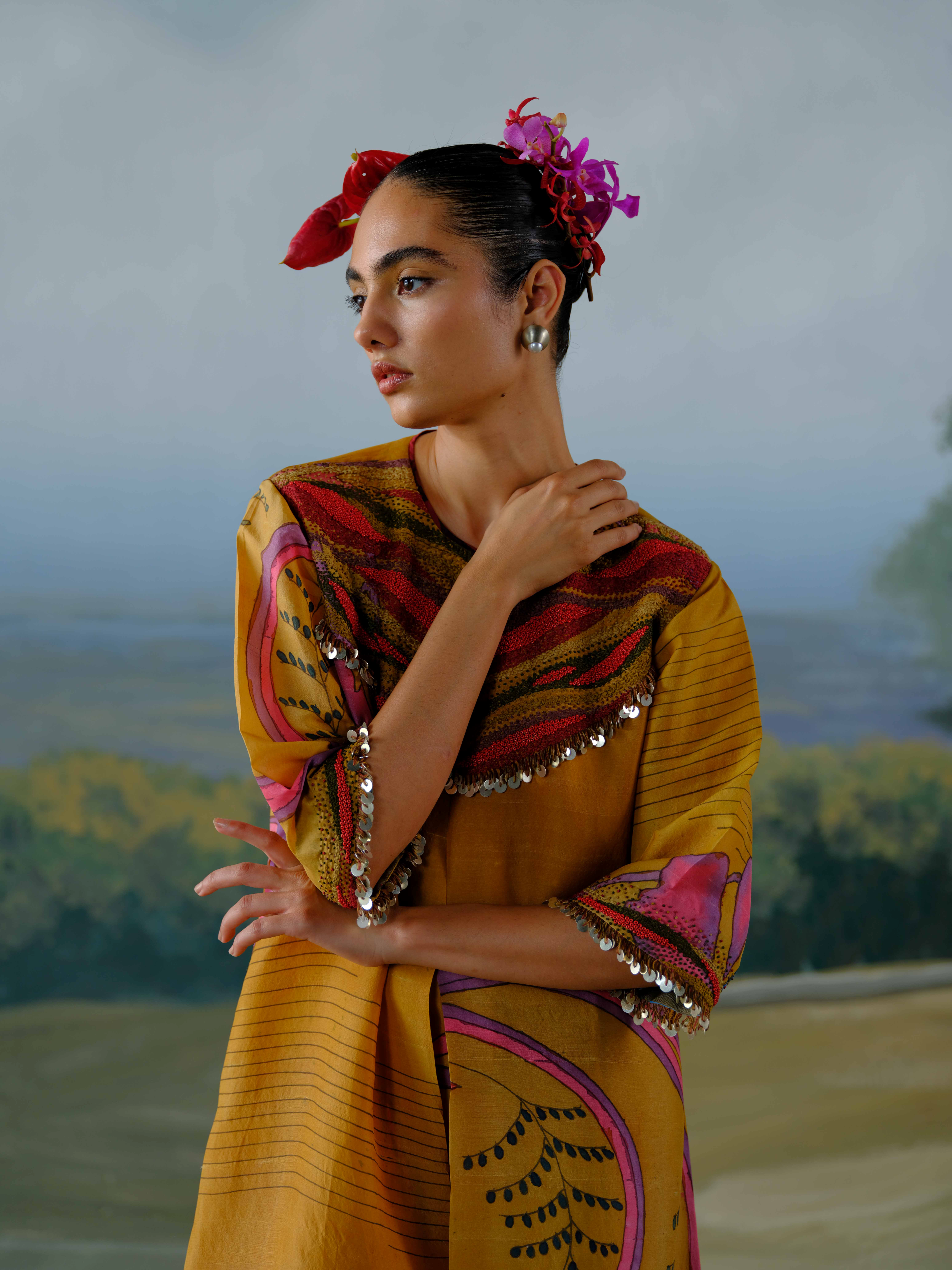 Ochre Trail Kurta Set