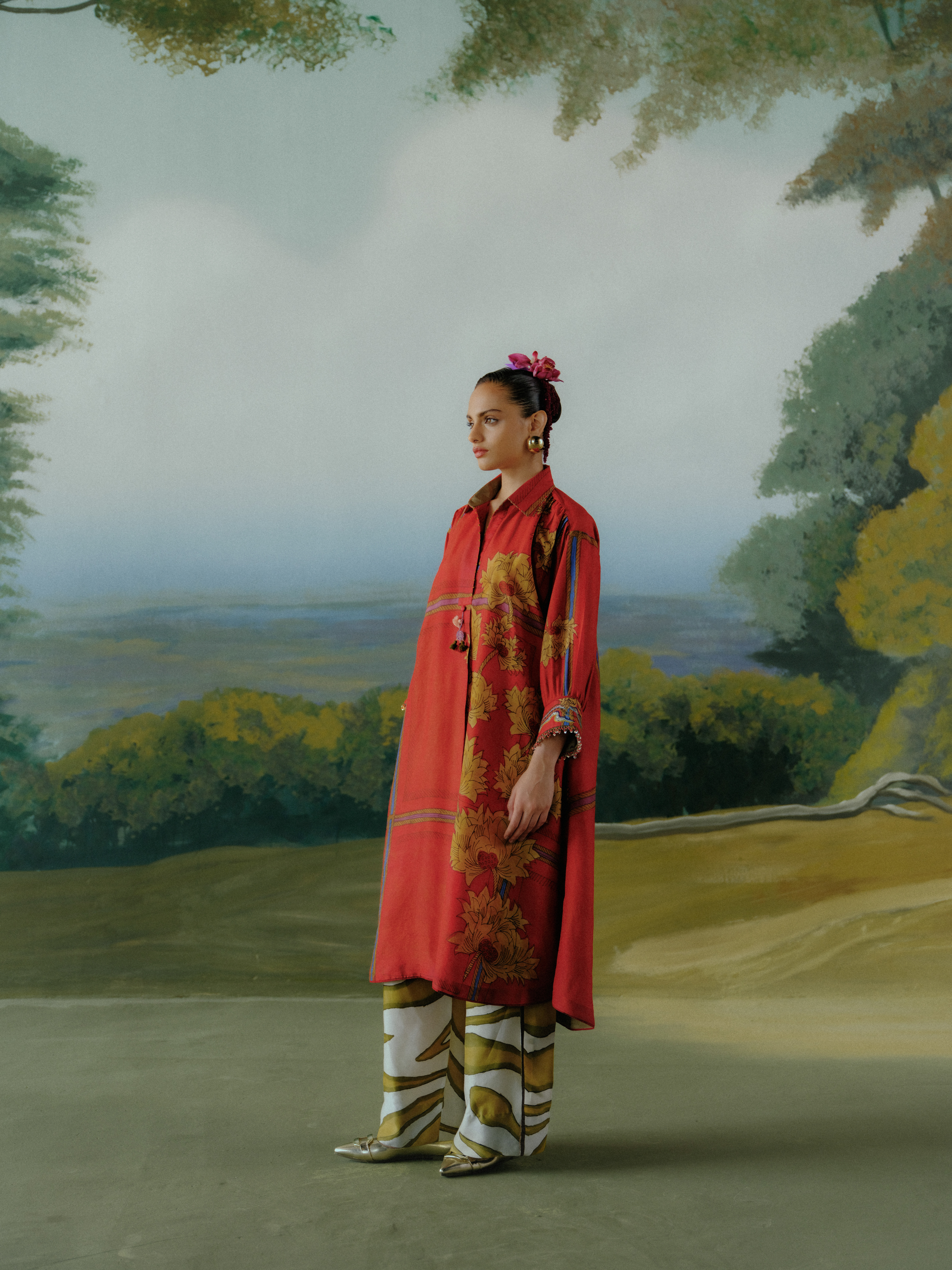 Scarlet Garden Kurta Set