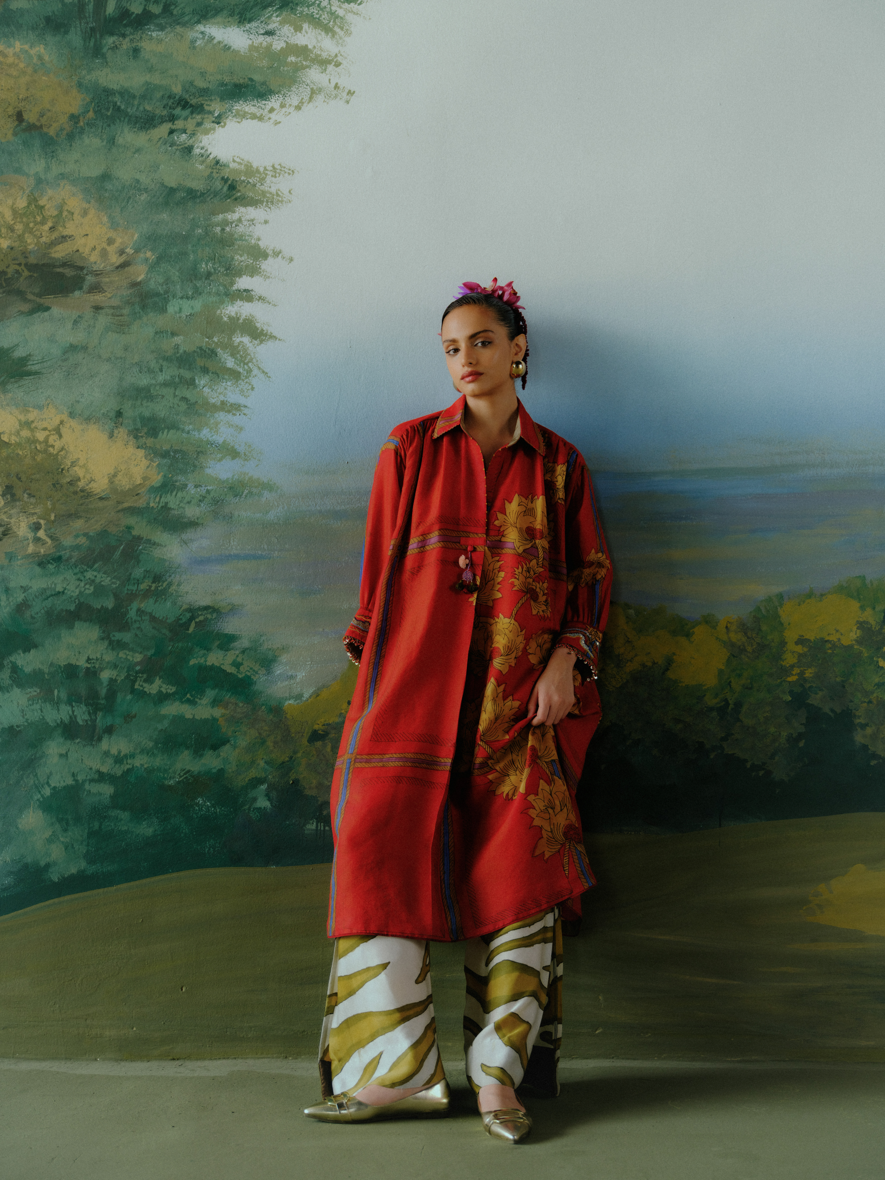 Scarlet Garden Kurta Set