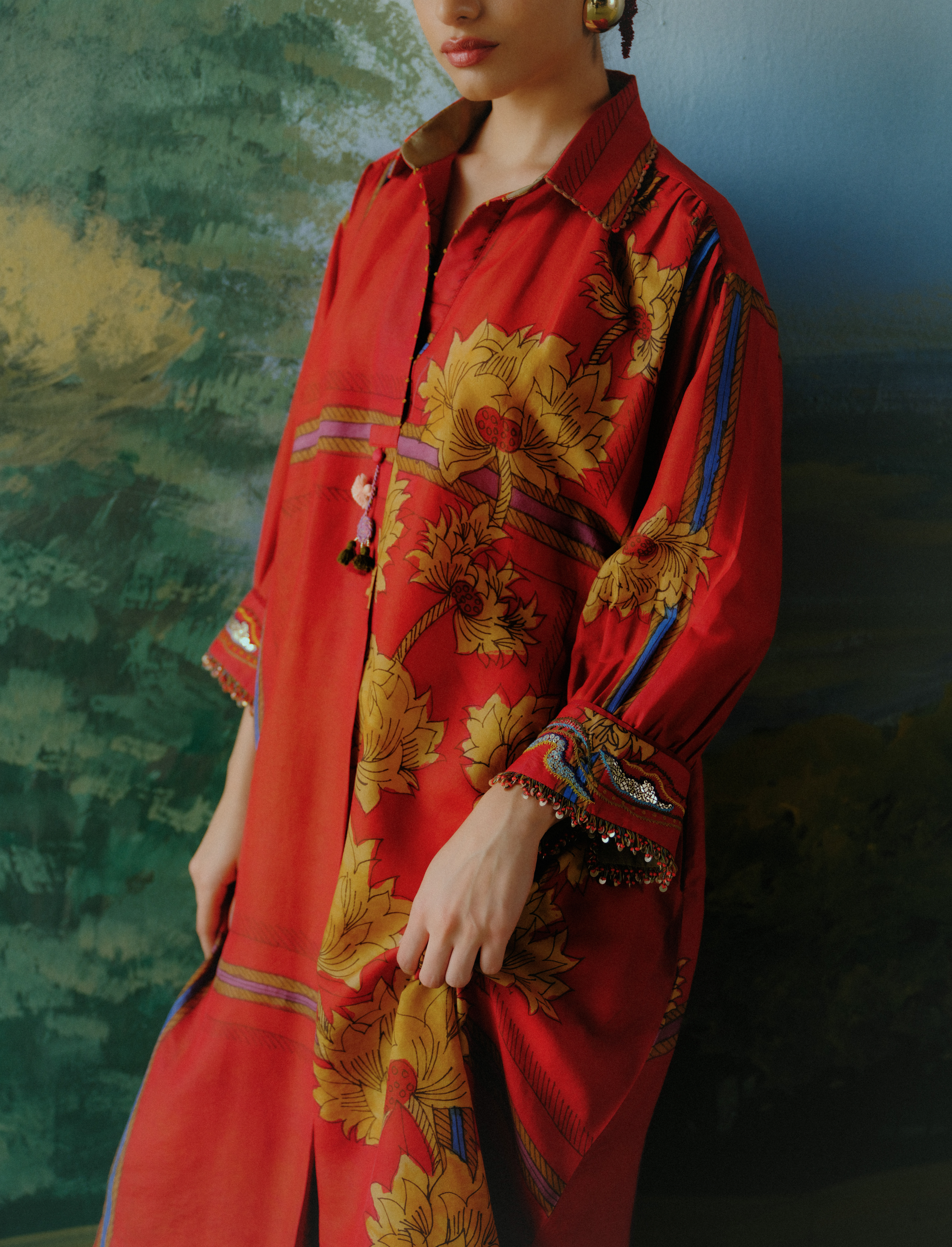 Scarlet Garden Kurta Set