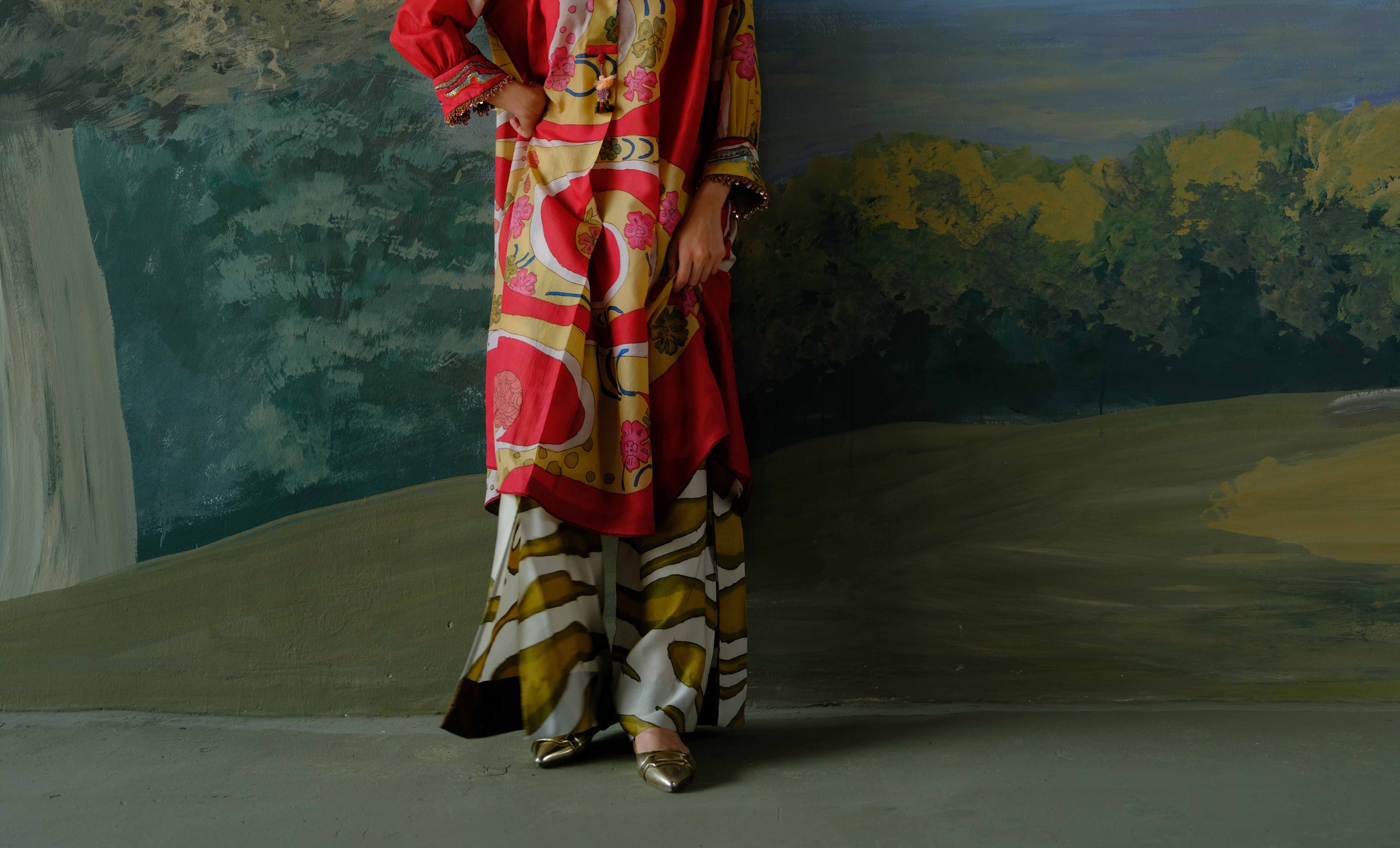 Crimson Story Kurta Set