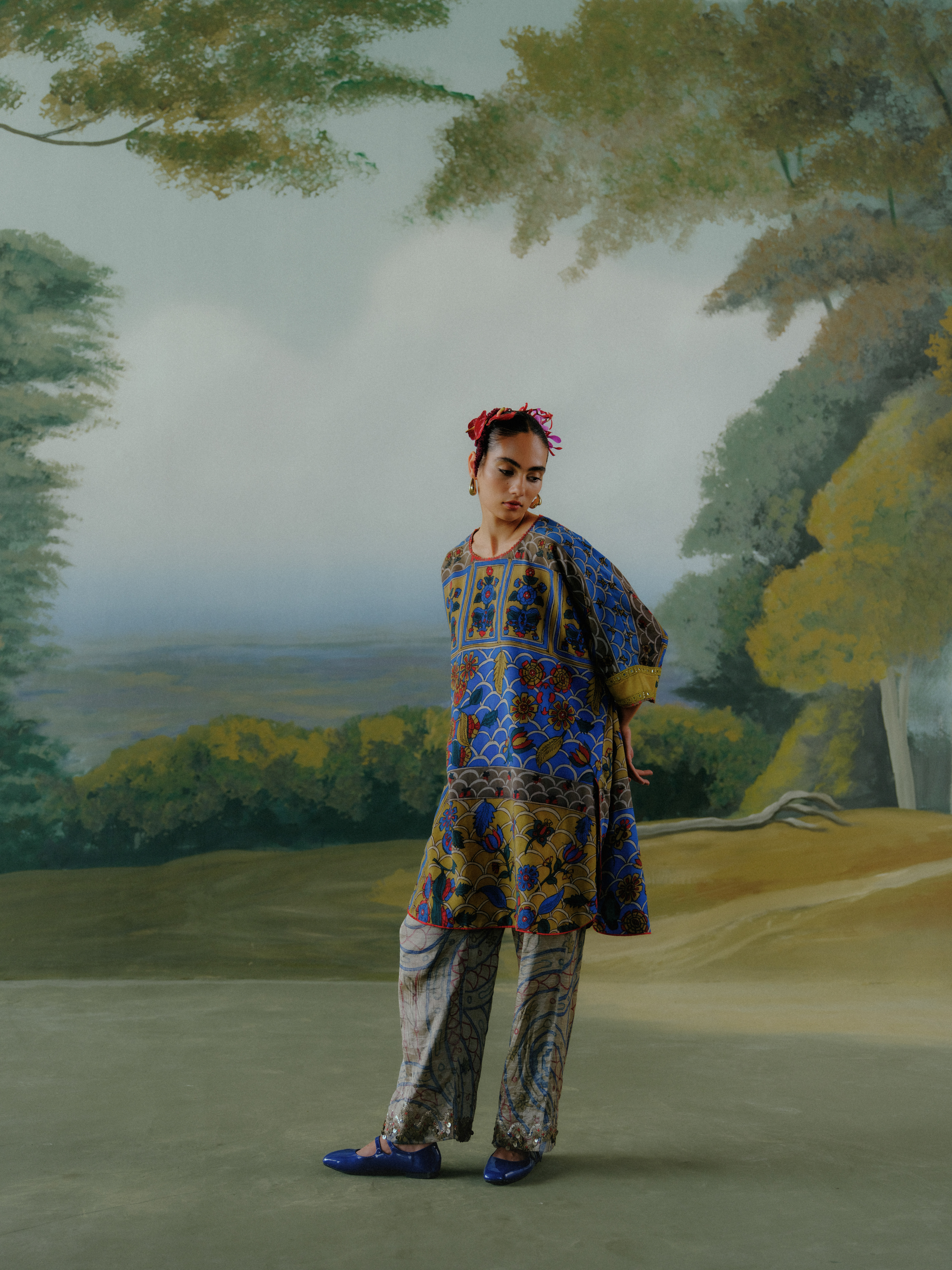 Midnight Garden Kurta Set