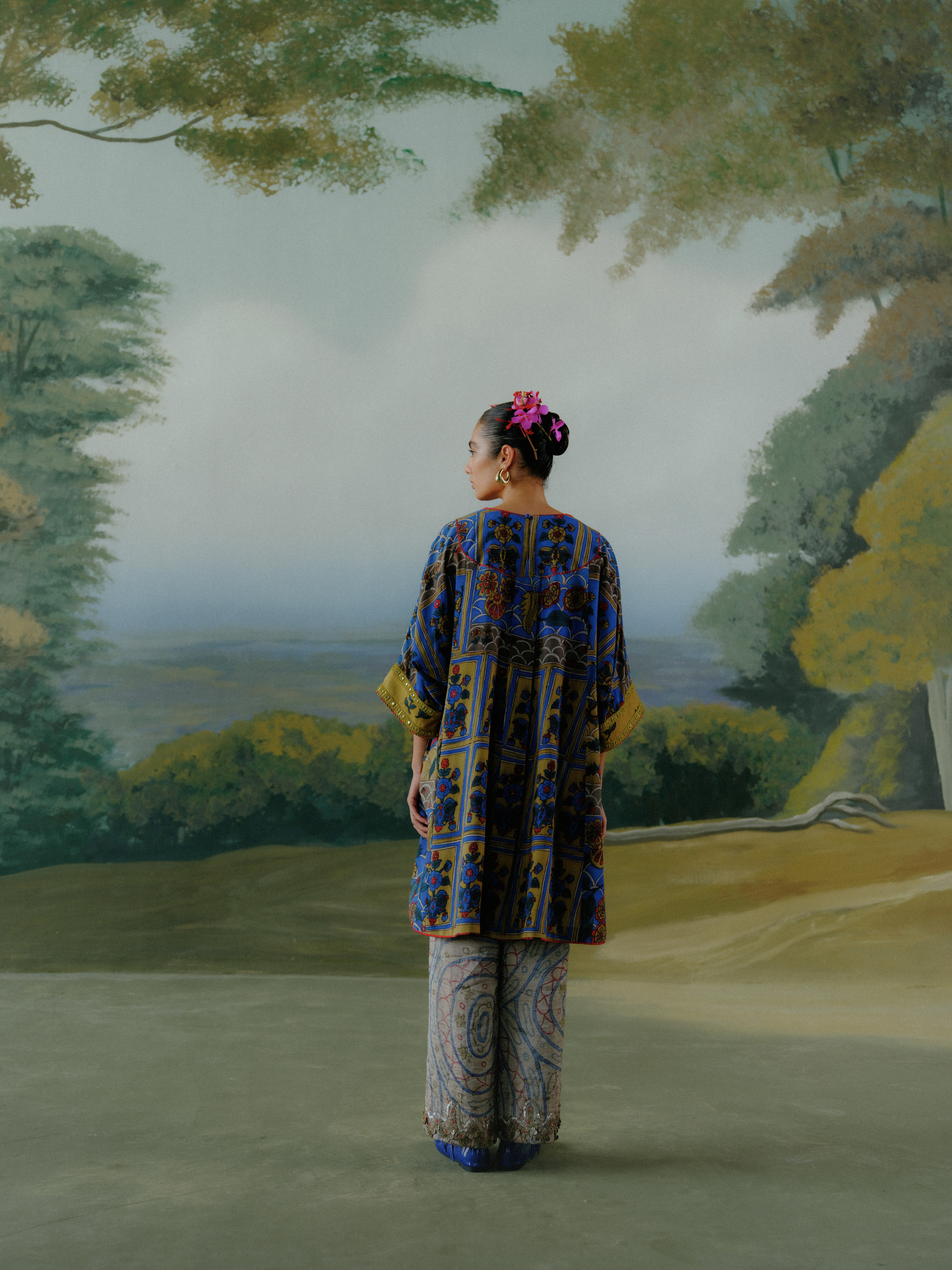 Midnight Garden Kurta Set