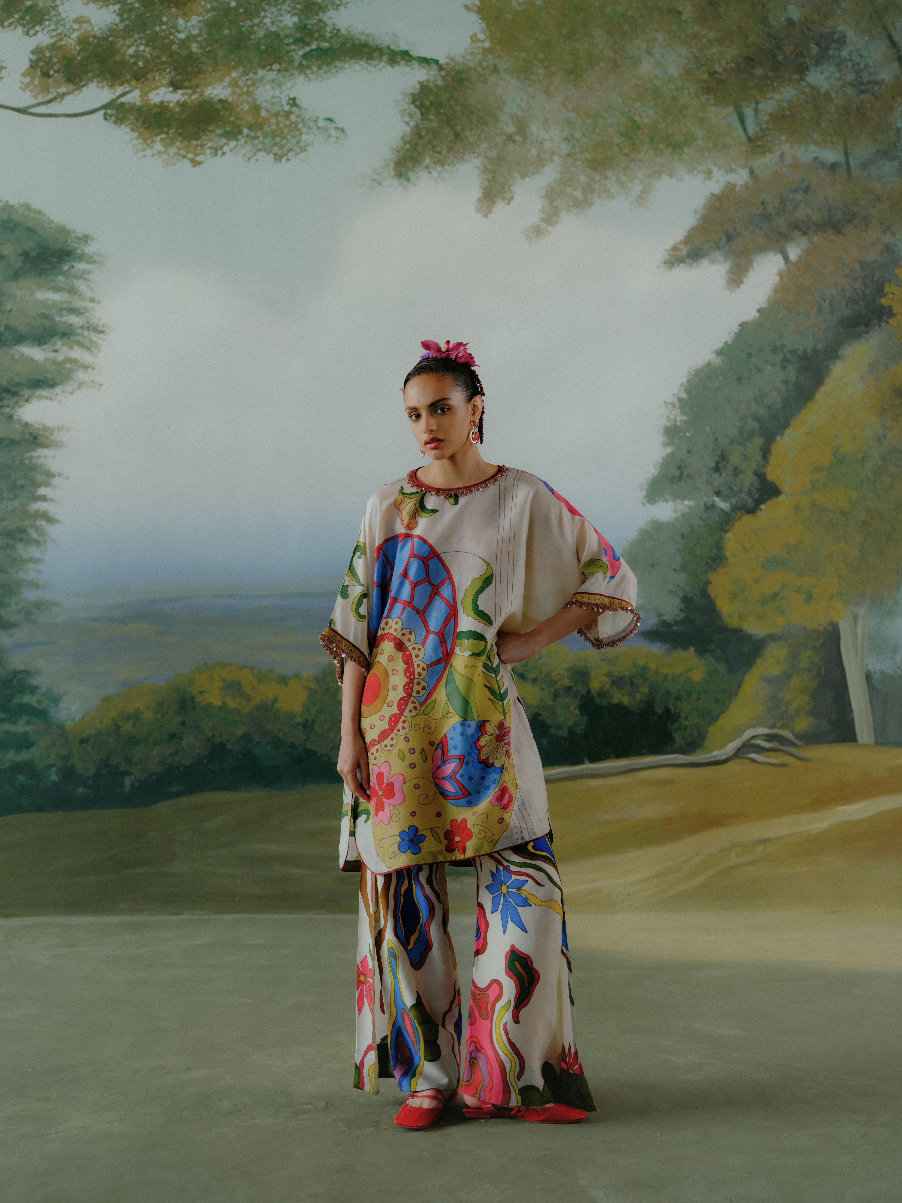 Playful Bloom Kurta Set
