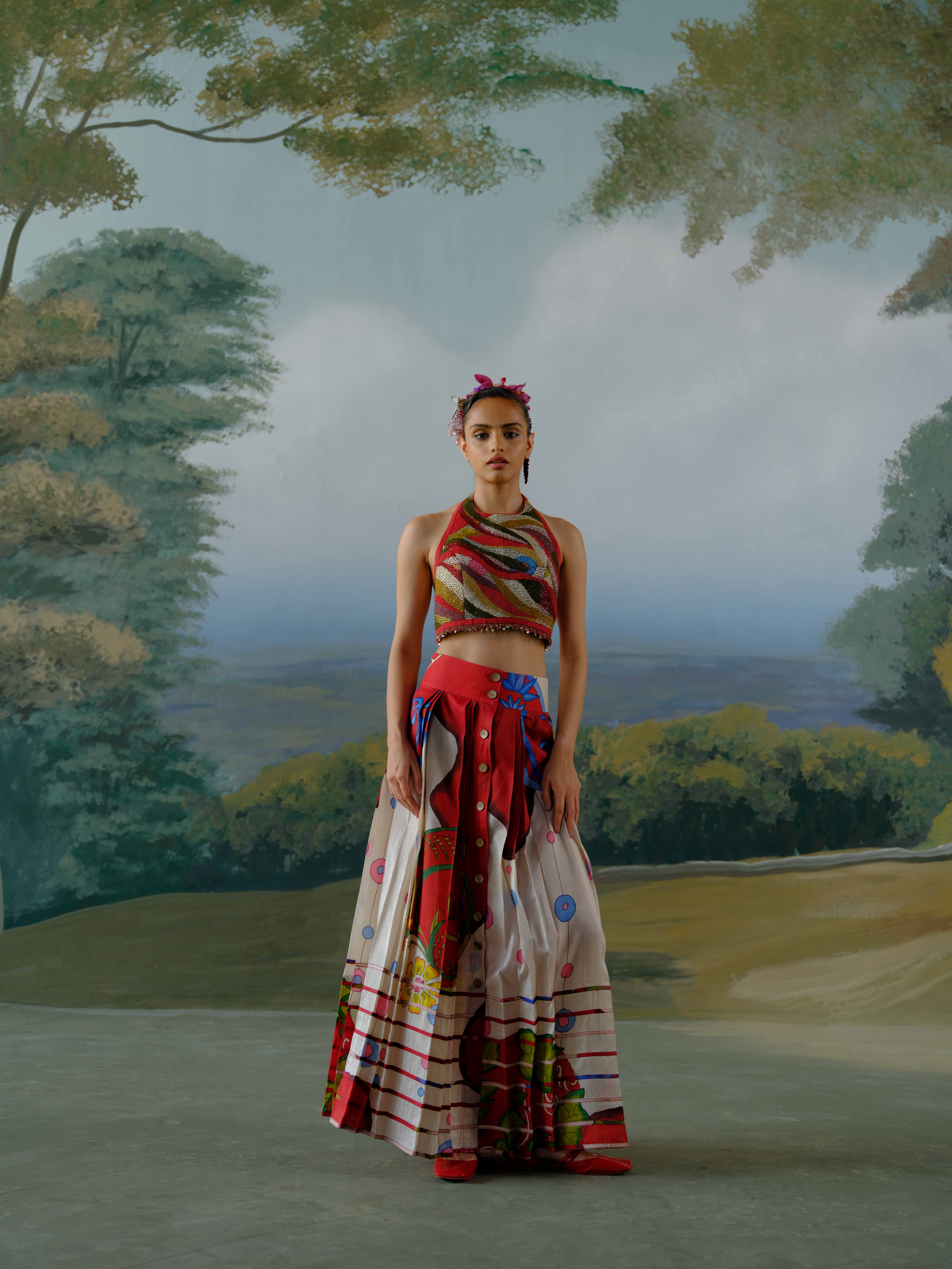 Scarlet Meadow Skirt