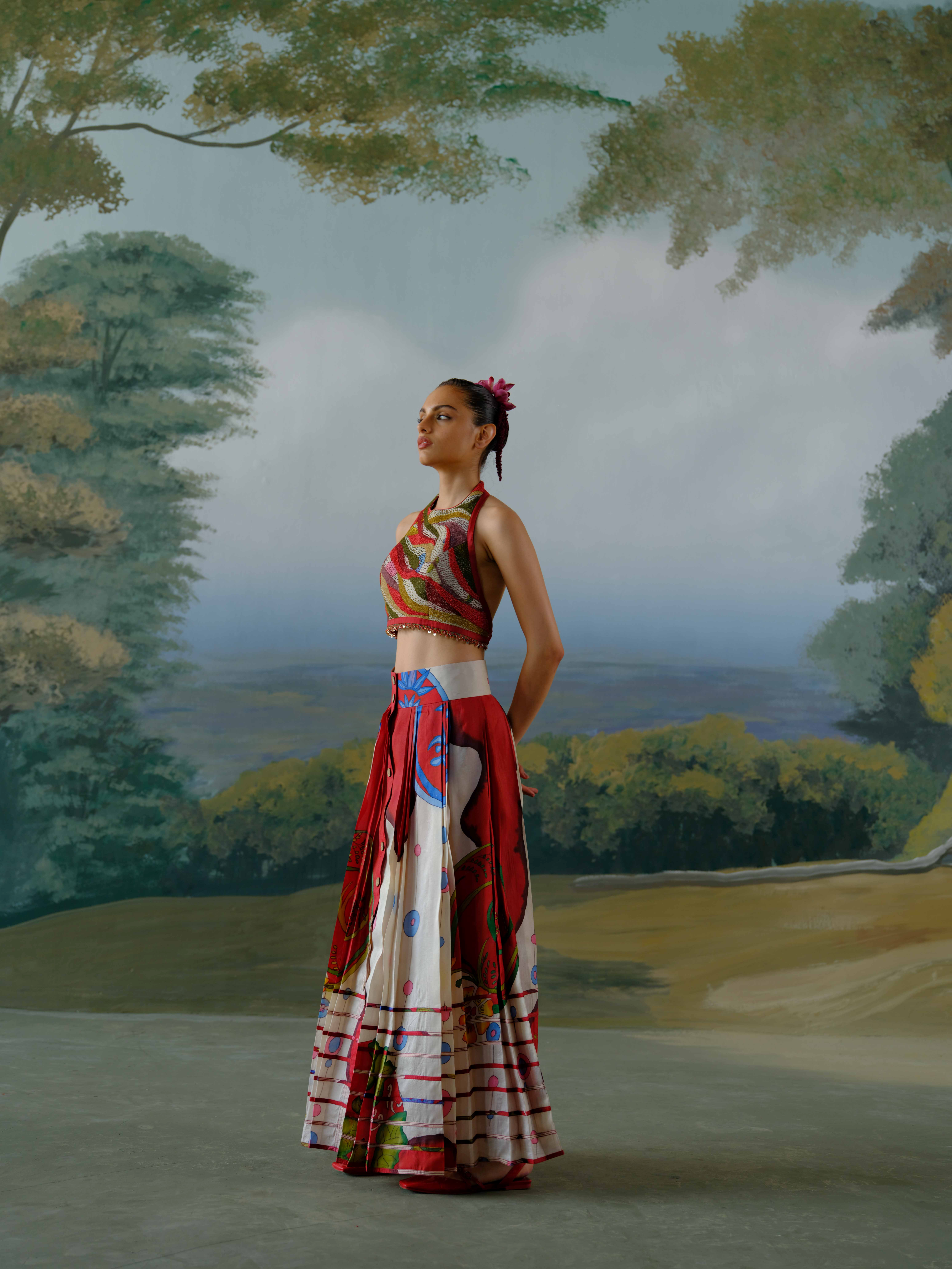 Scarlet Meadow Skirt