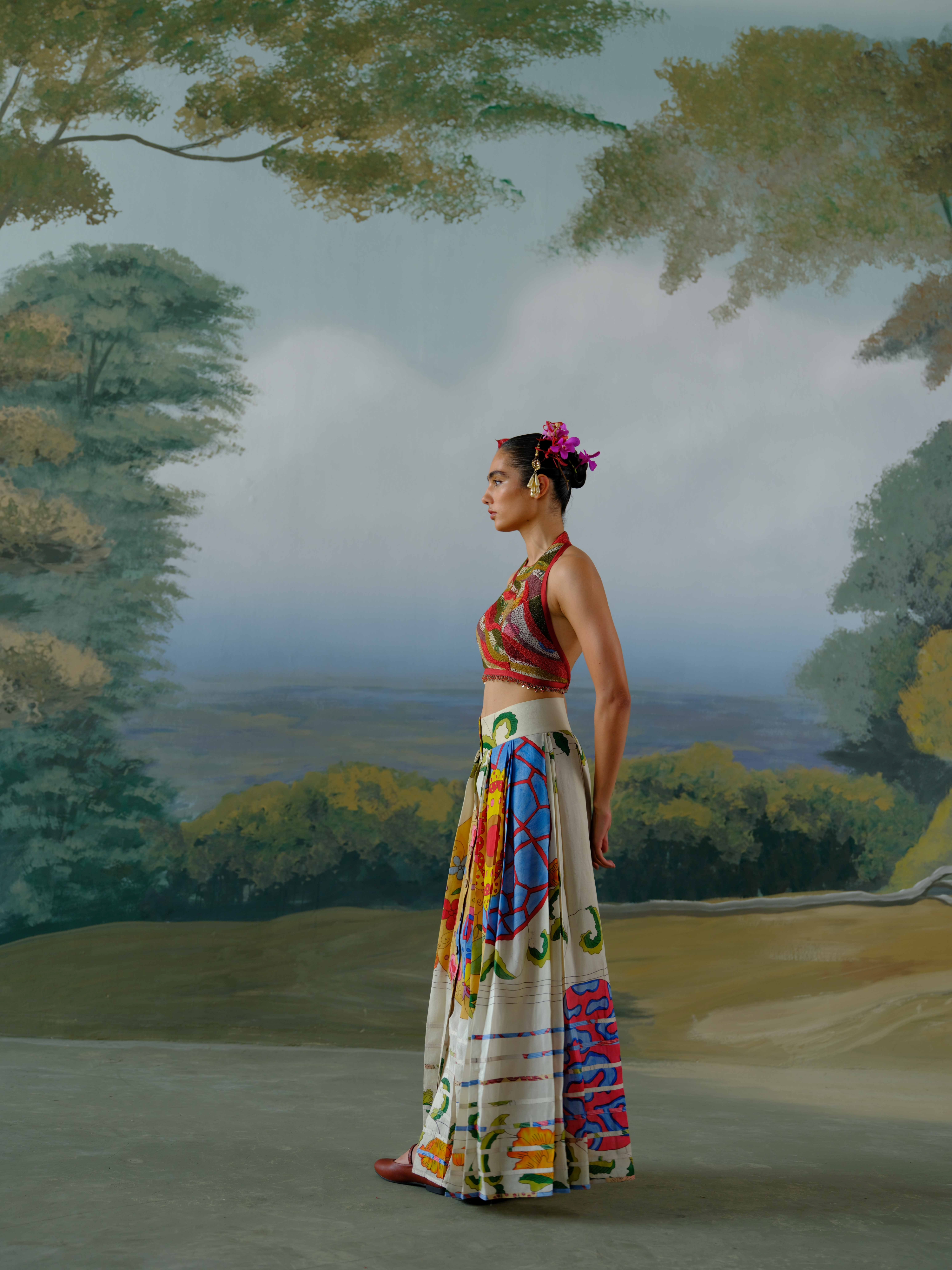 Summer Meadow Skirt Set